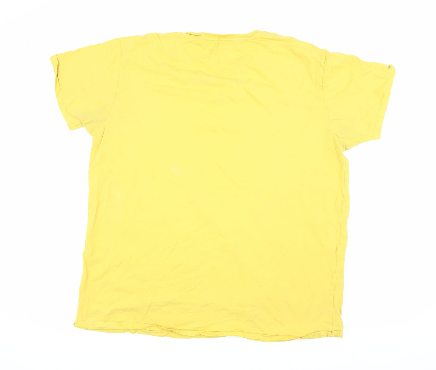 Gap Men's XL Yellow Crew Neck Short Sleeve T-Shirt