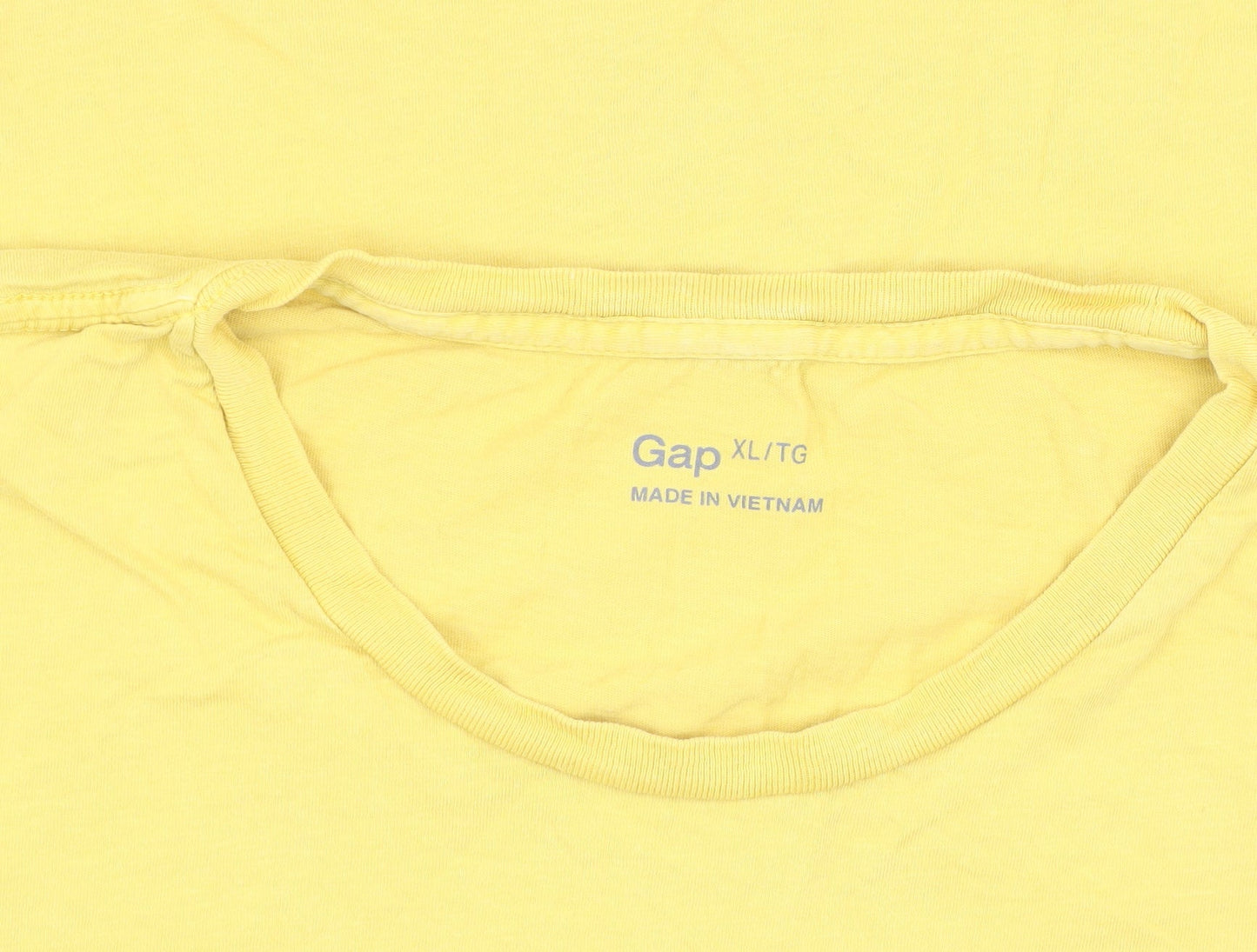 Gap Men's XL Yellow Crew Neck Short Sleeve T-Shirt