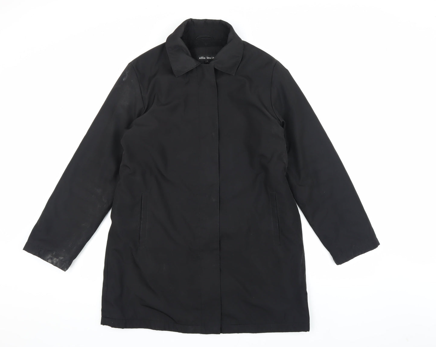 Ellie Lou Ise Women's Black Overcoat Size S