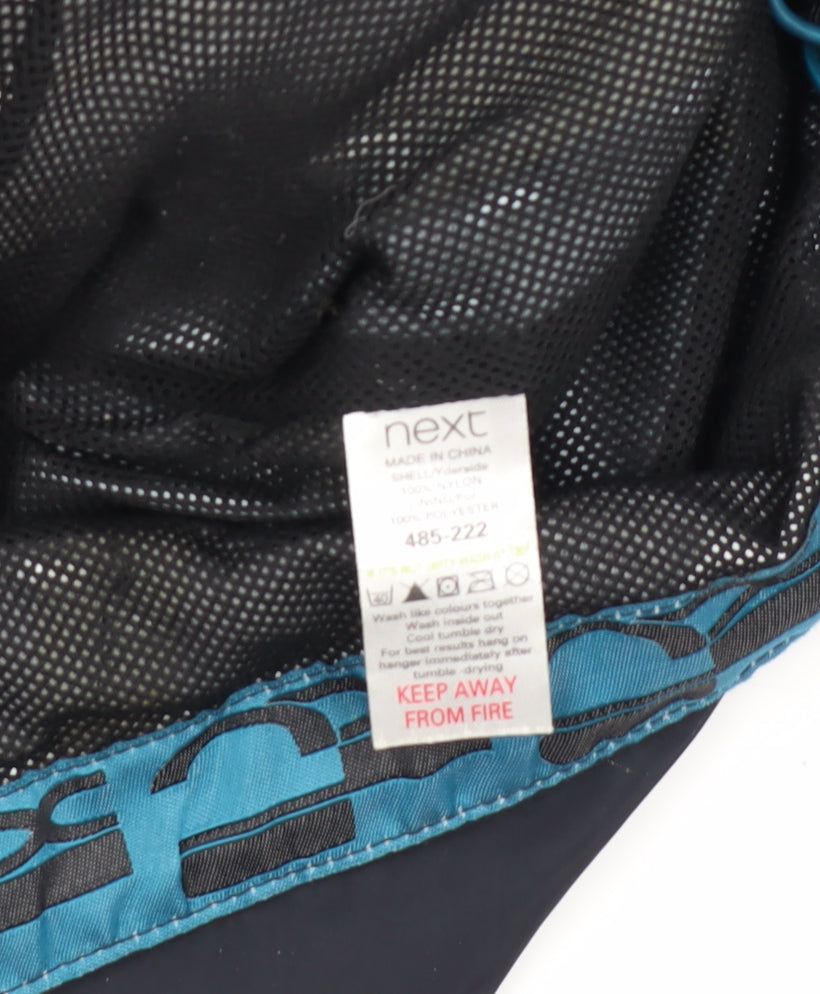 Next Women's Black Blue 3-in-1 Waterproof Jacket, Size 12