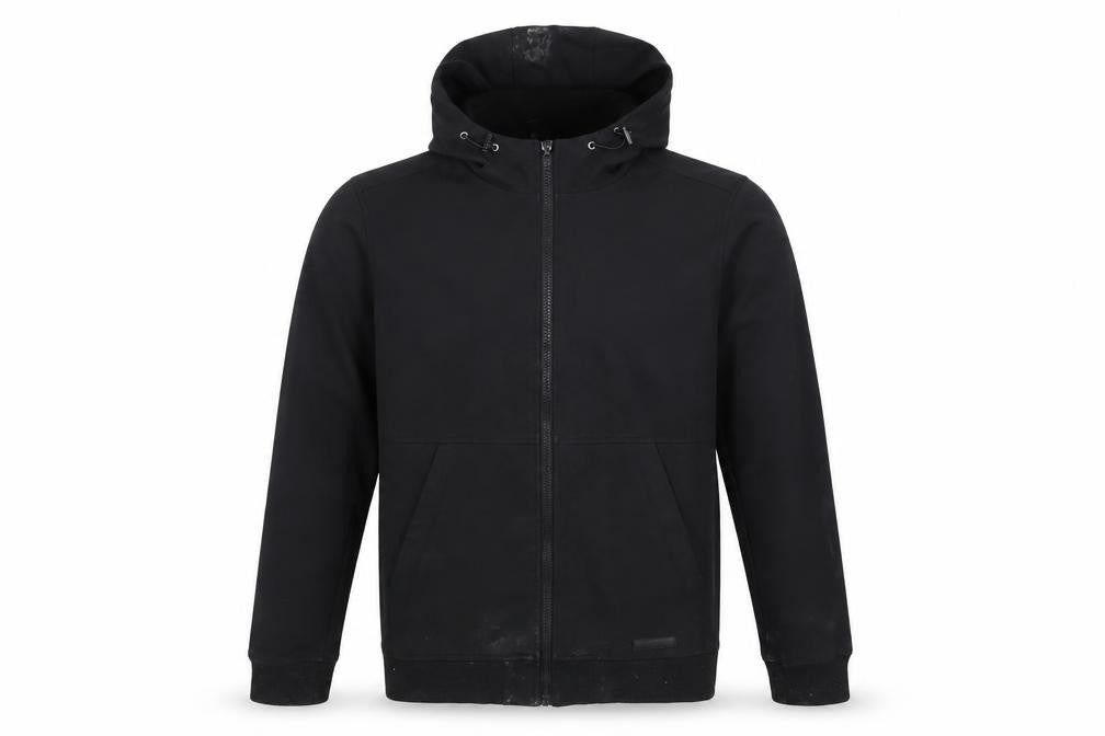 Fabric Men's Black Hooded Jacket M - Autumn Casual Essential