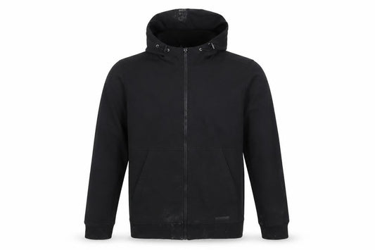 Fabric Men's Black Hooded Jacket M - Autumn Casual Essential