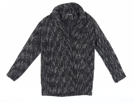 Miss Selfridge Women's Black Long Sleeve Coat