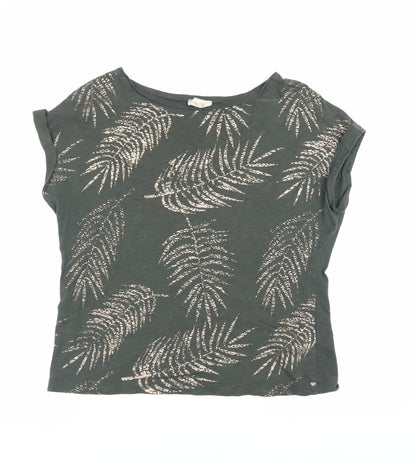 Phase Eight Women's Green Printed T-Shirt - Size S