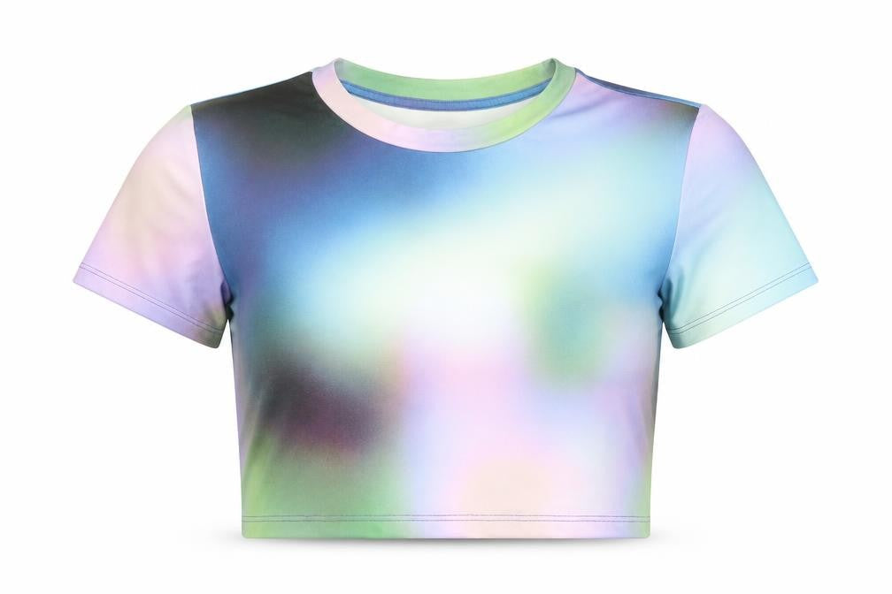 Monki Women's Multicoloured Cropped T-Shirt - Size S