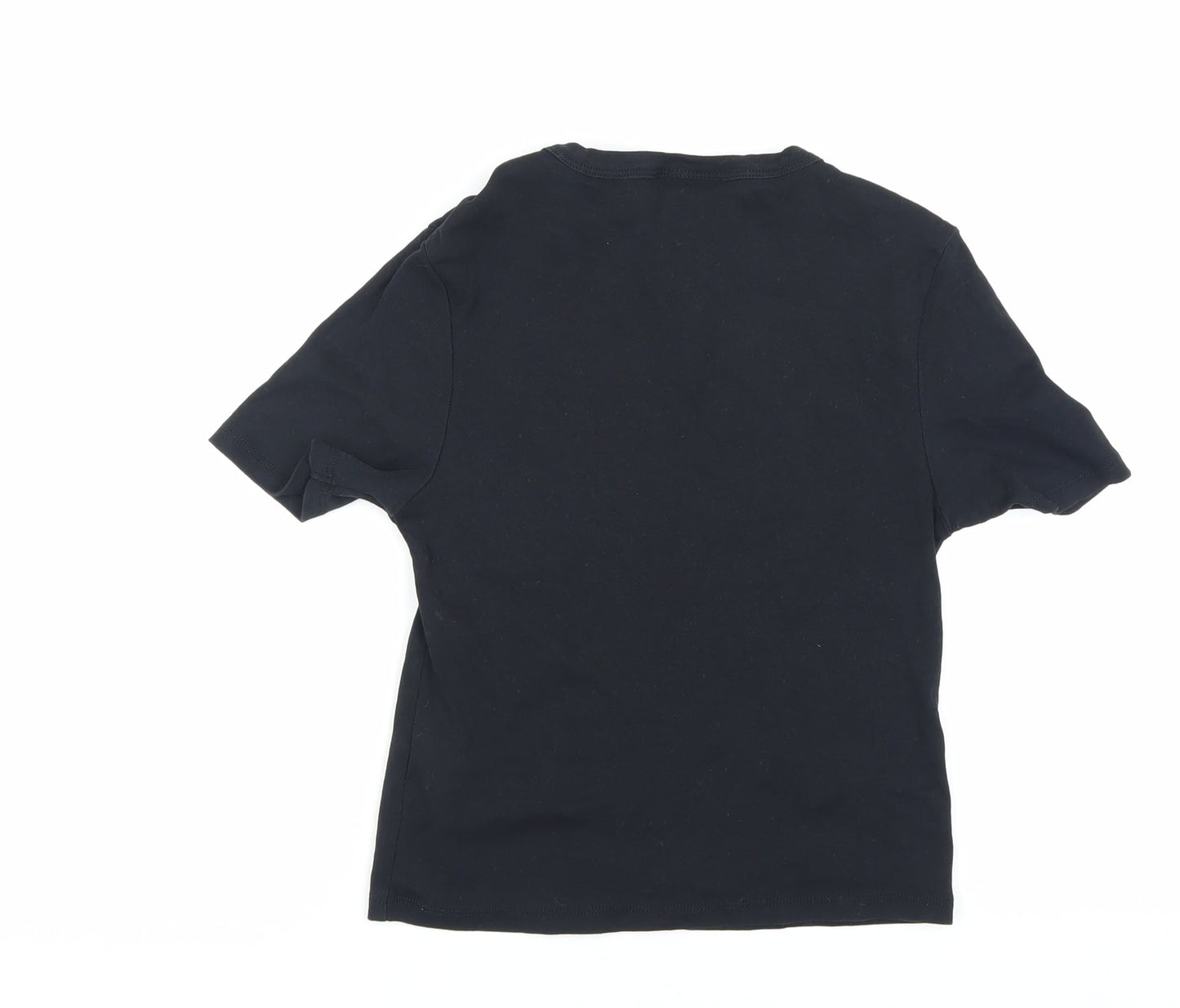 Topshop Women's Black T-Shirt Size S Casual Classic