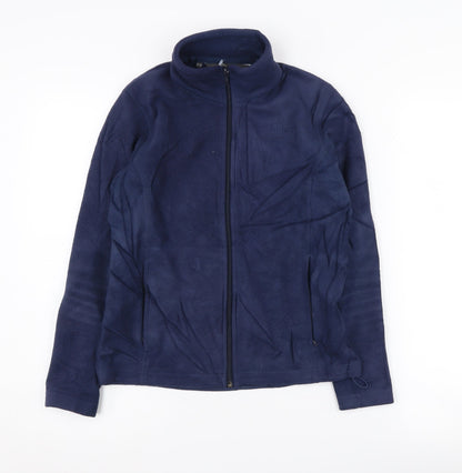Additional front view of Hi Gear boys’ blue basic jacket 11-12 years