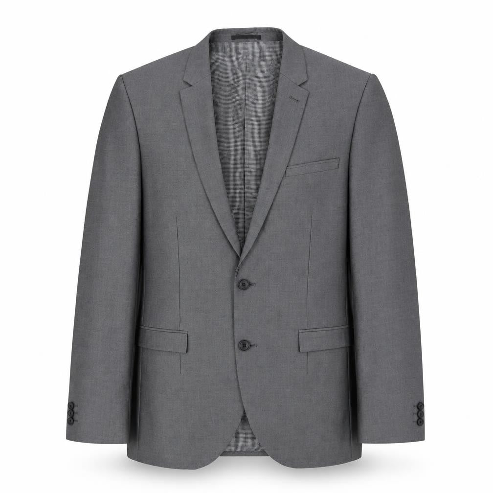 Next Men's Grey 42 Long Suit Jacket, Notch Lapel
