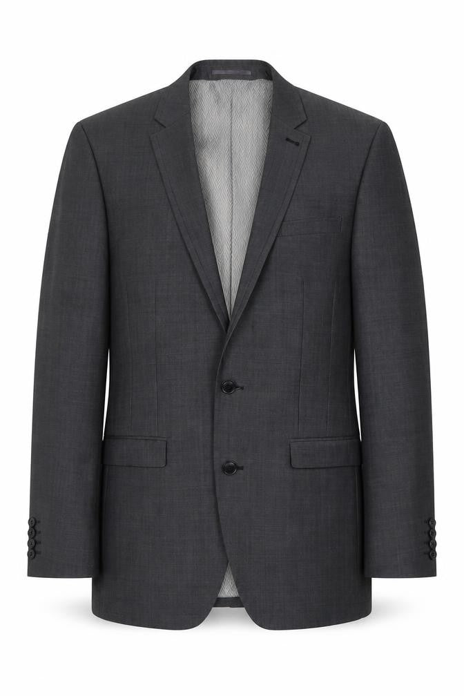 Next Men's Grey Formal Blazer, Size 38R, Two-Button