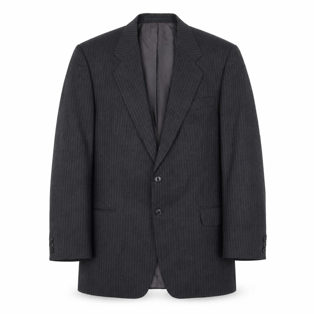 St Michael Men's Grey Stripe Blazer, 40R, Business-Ready