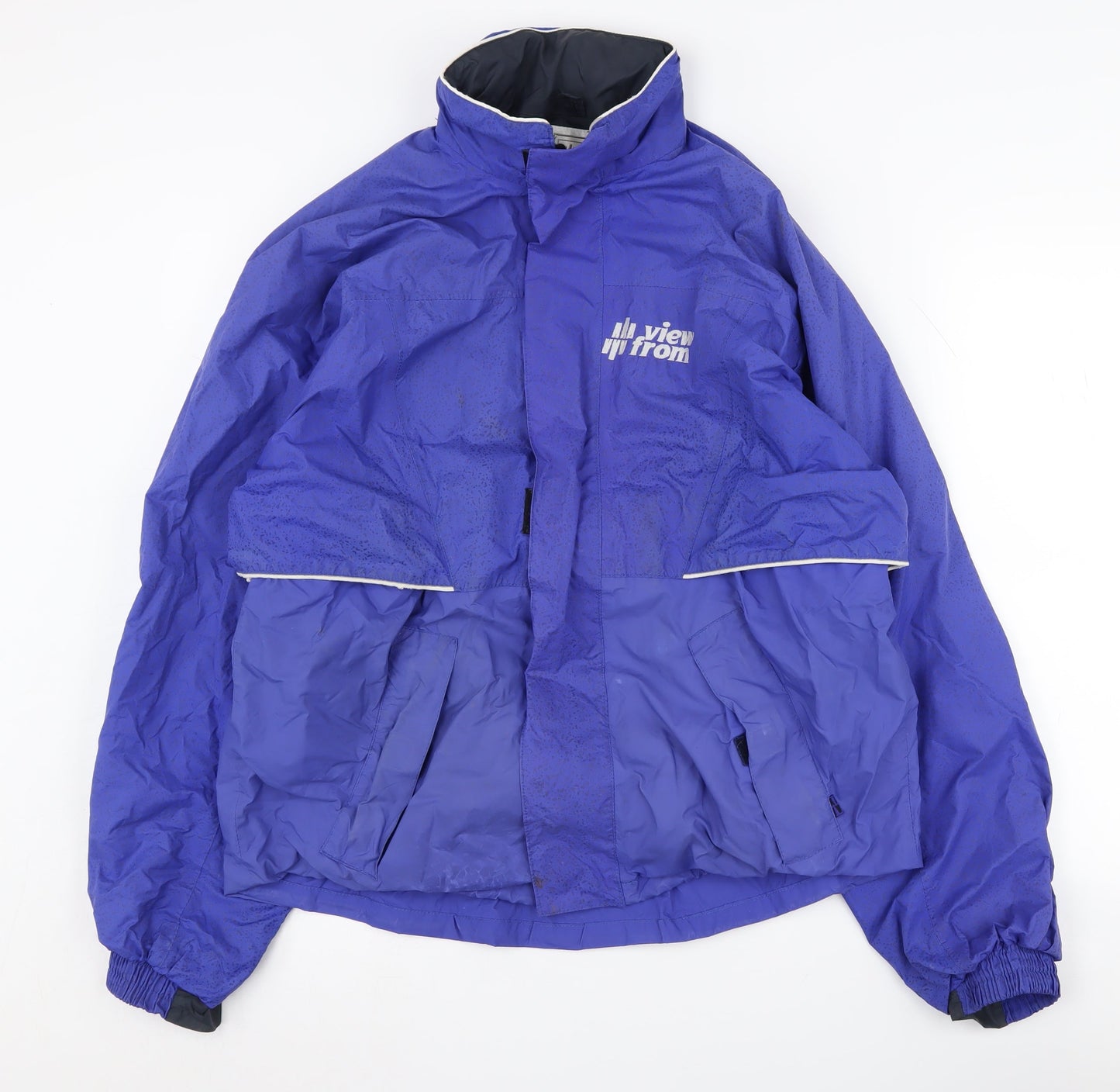View From Men's Blue Windbreaker Jacket M