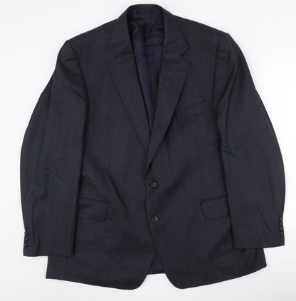 Eric Spencer Men's Blue Suit Jacket 46 Regular