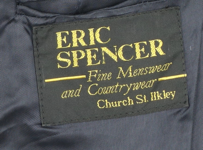 Eric Spencer Men's Blue Suit Jacket 46 Regular