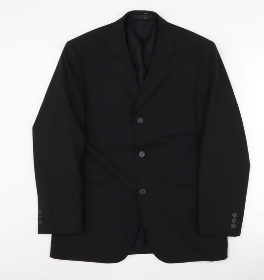 Burton Men's Black Blazer Jacket, Size 38S