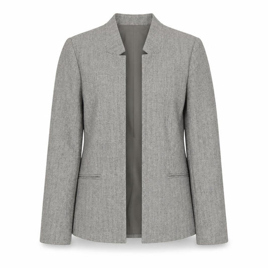 Linea Women's Grey Blazer, Size 12, Lined, Regular Fit