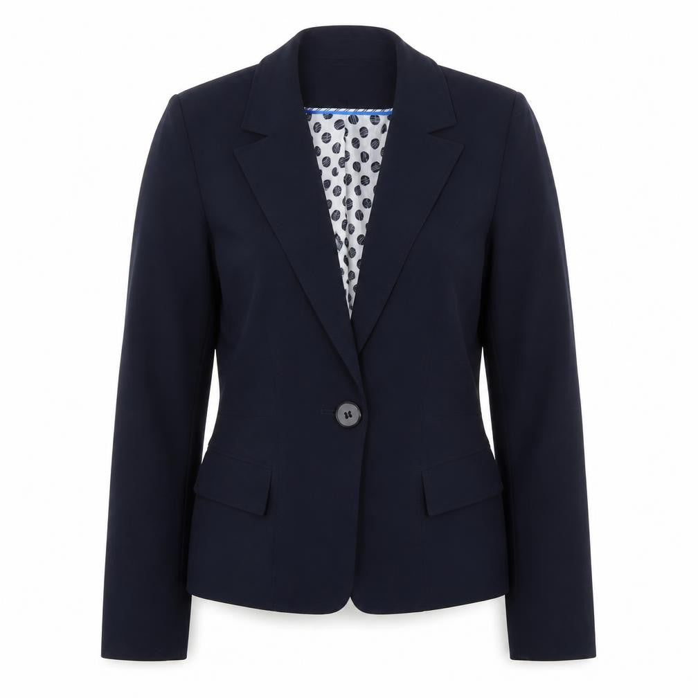 Debenhams Women's Blue Blazer Size 10 Notch Lapel