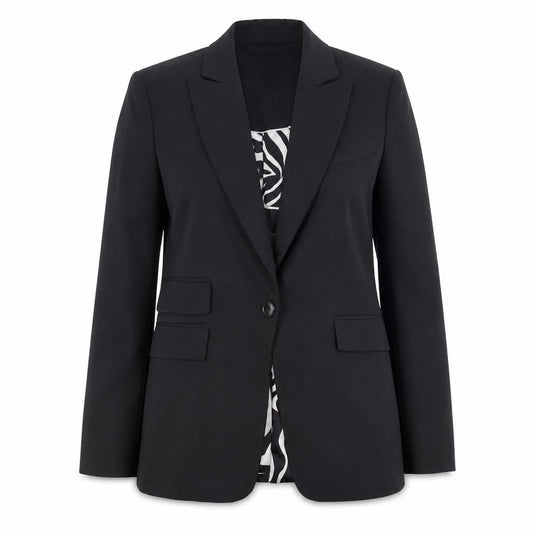 Koton Women's Black Blazer Suit Jacket Size 8