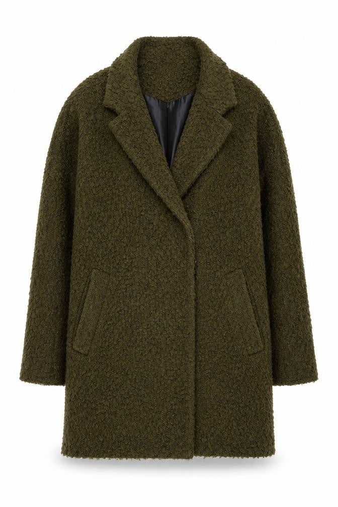 Clockhouse Women's Green Long Coat Size 8