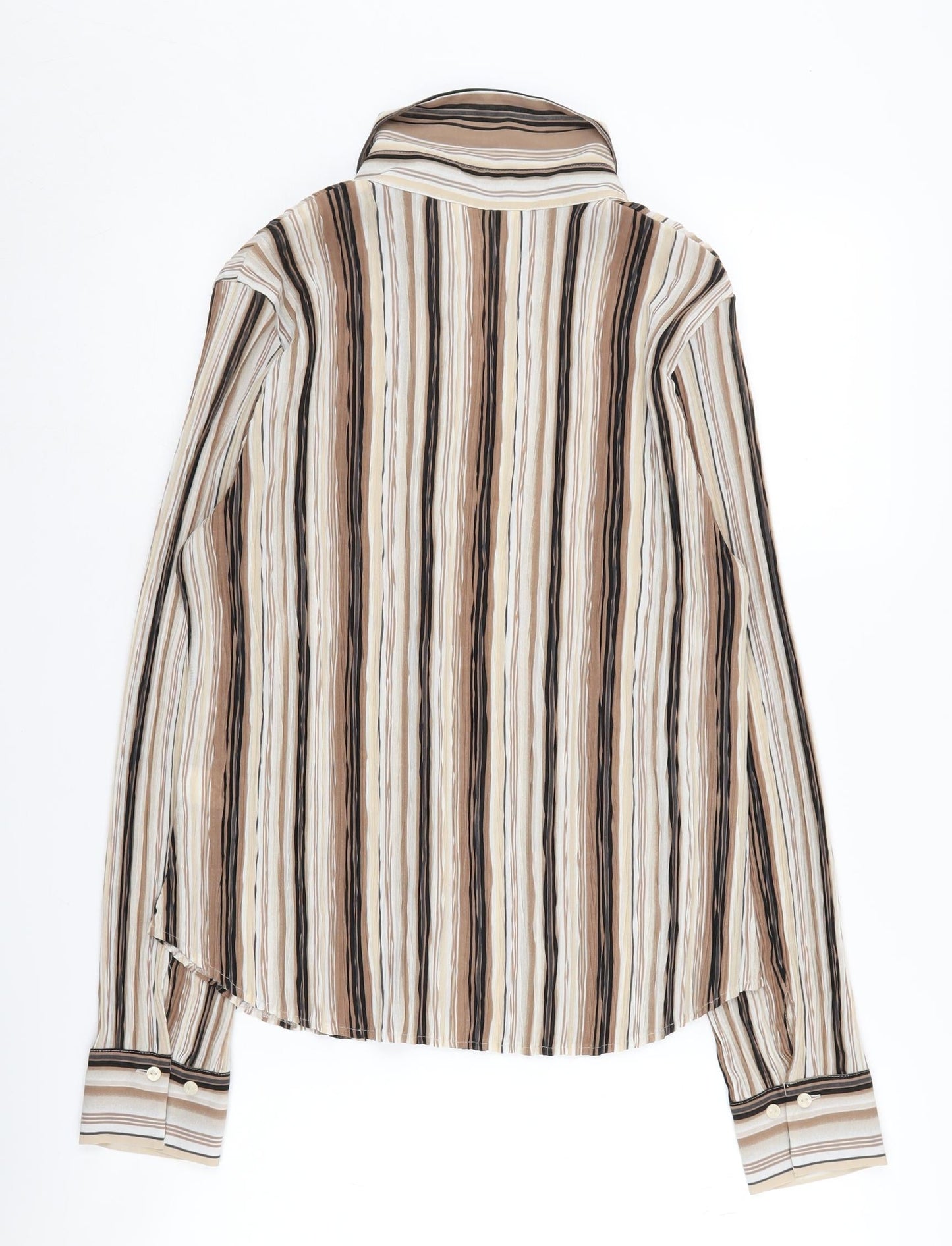 Marks and Spencer Women's Striped Button-Up Shirt UK 16