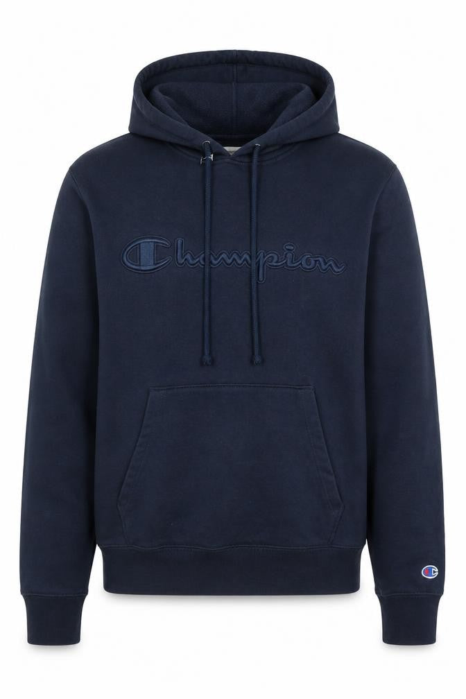 Champion Men's Blue Pullover Hoodie - Size S