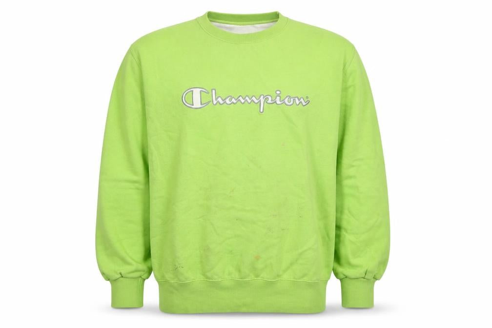 Champion Men's Green Pullover Sweatshirt L