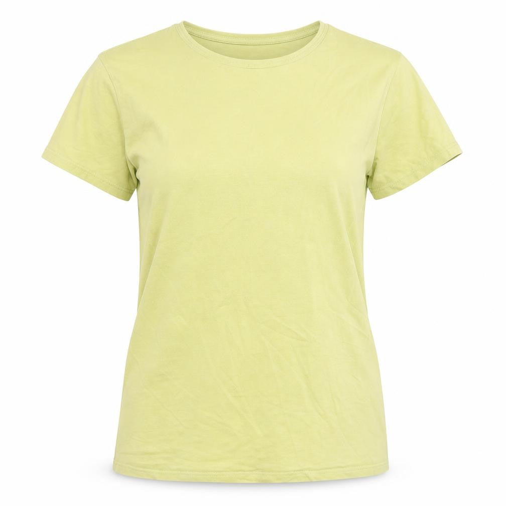 Weekday Green Cotton T-Shirt, Unisex, Size S