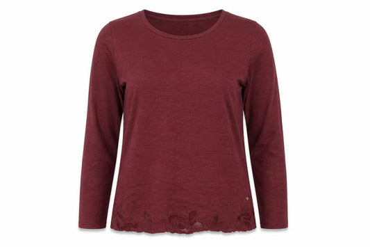 Superdry Women's Red Long Sleeve T-Shirt, Size 14