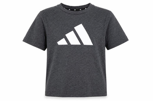 Adidas Boys Grey Graphic T-Shirt, 6-7 Years