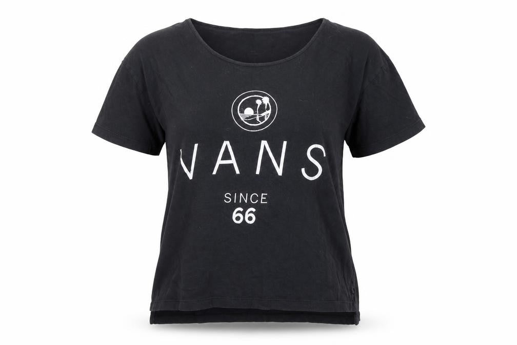 Vans Women's Black Basic T-Shirt, Size S, Casual Wear