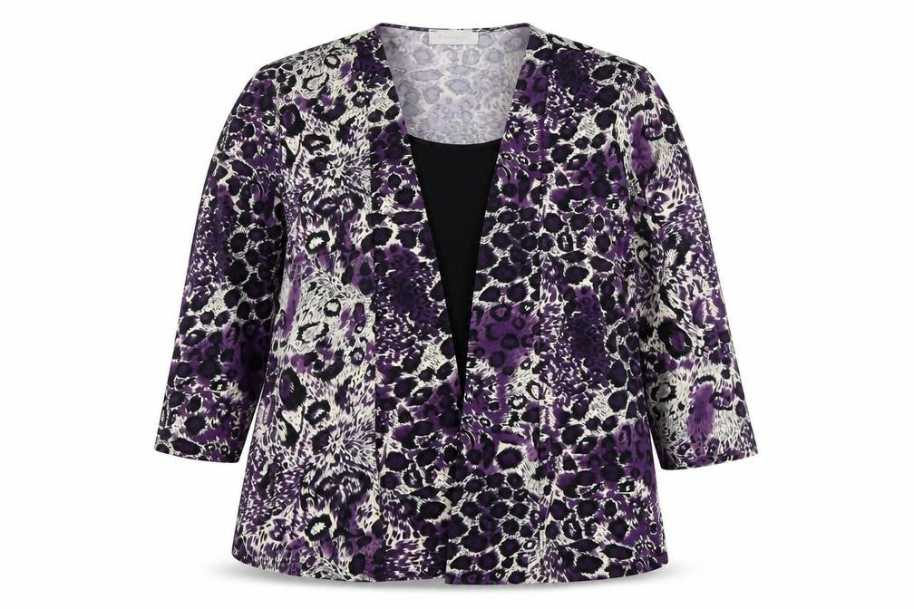 Bassini Womens Multicoloured Animal Print Top Size 20