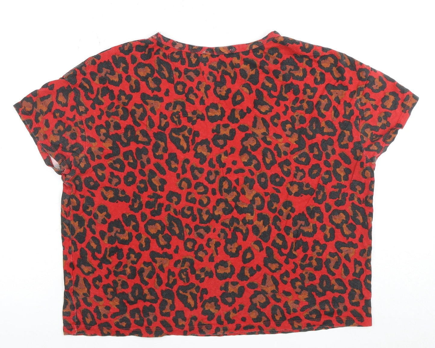 Zara Women's Multicoloured Animal Print T-Shirt Size 8