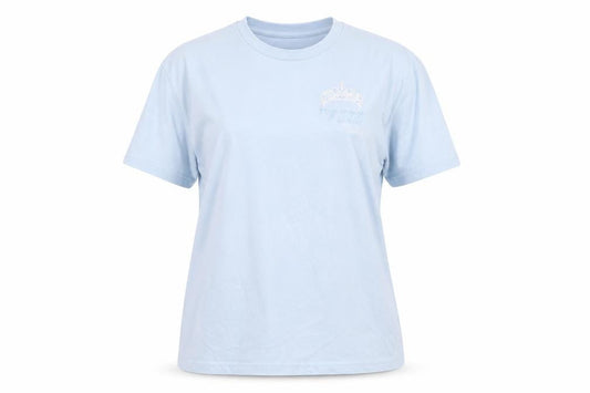35 Womens Colour Staple Blue Cotton T-Shirt M