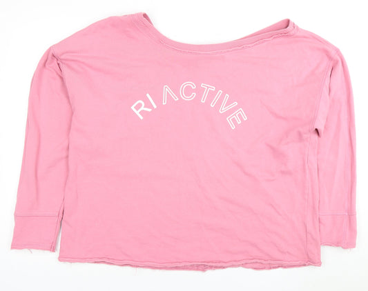 River Island Pink Women's Pullover Sweatshirt Size 8
