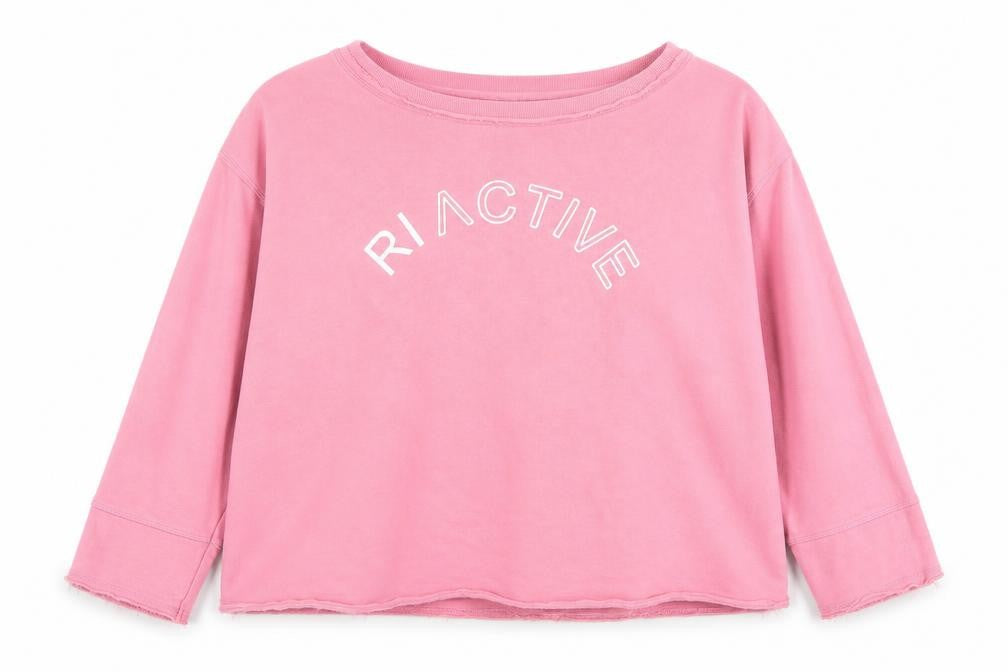 River Island Pink Women's Pullover Sweatshirt Size 8