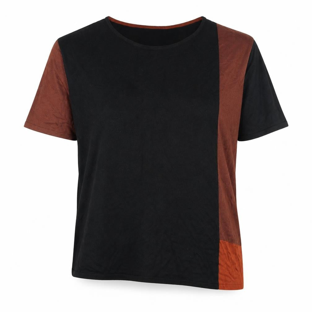 Evans Women's Black 3/4 Sleeve Jersey Top Size 14