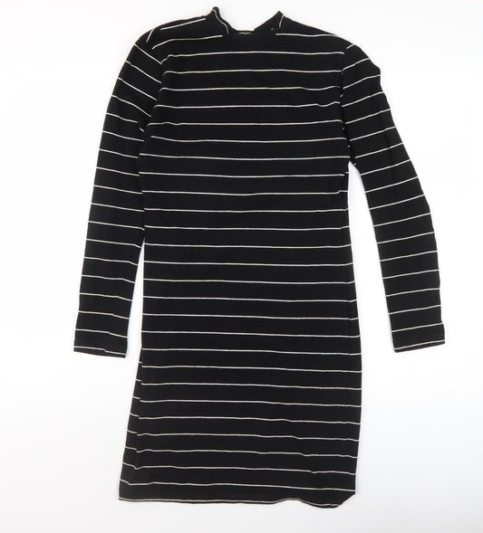 Jacqueline de Yong Women’s Black Striped Shift Dress S