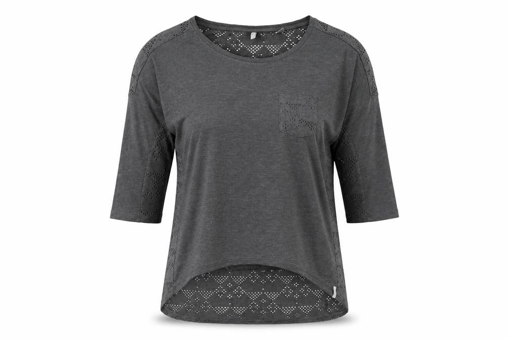 O'Neill Grey Women's 3/4 Sleeve Top - Size 10