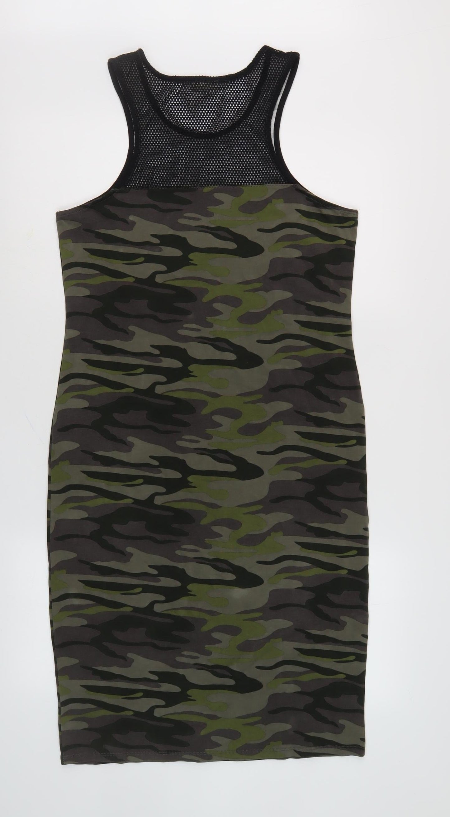 River Island Women's Camouflage Tank Dress Size 14
