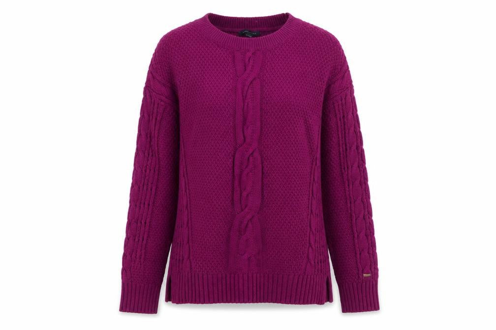 Tommy Hilfiger Women's Purple Knit Pullover Jumper, Size S