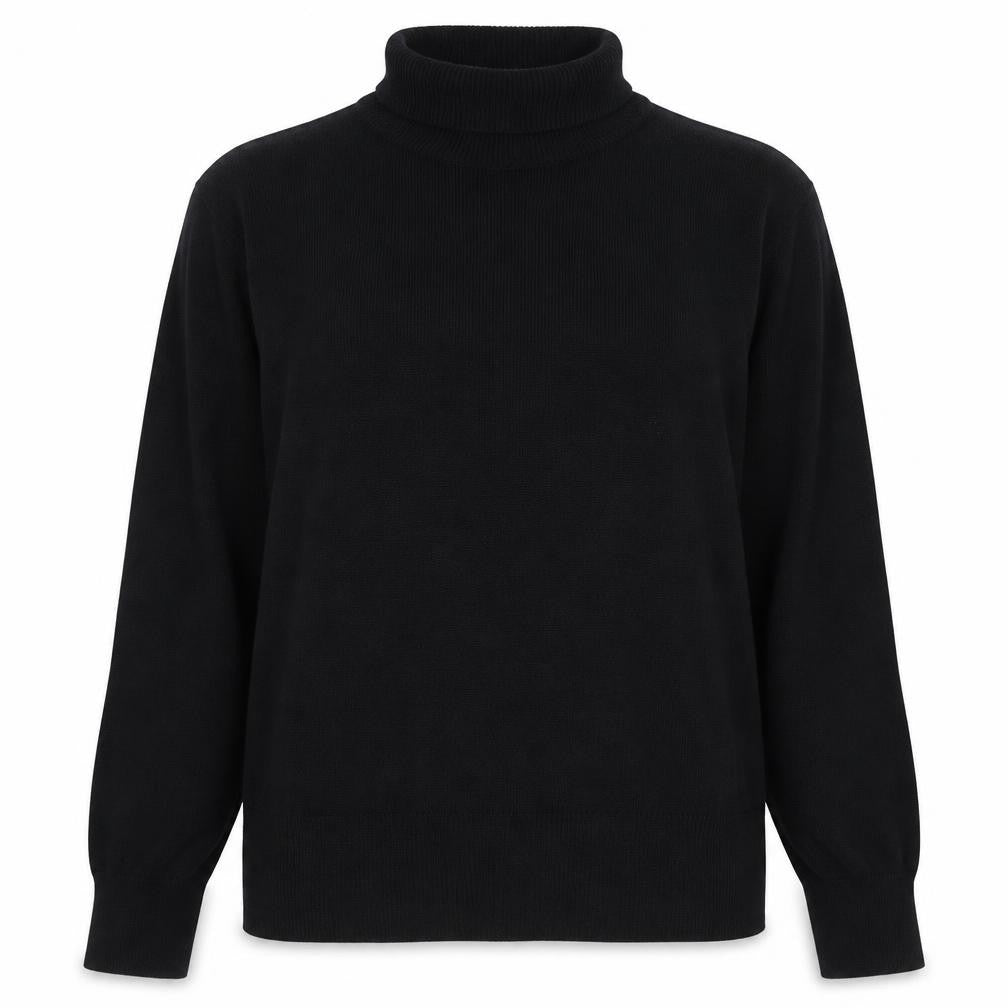 Oasis Women's Black Roll Neck Pullover Jumper L