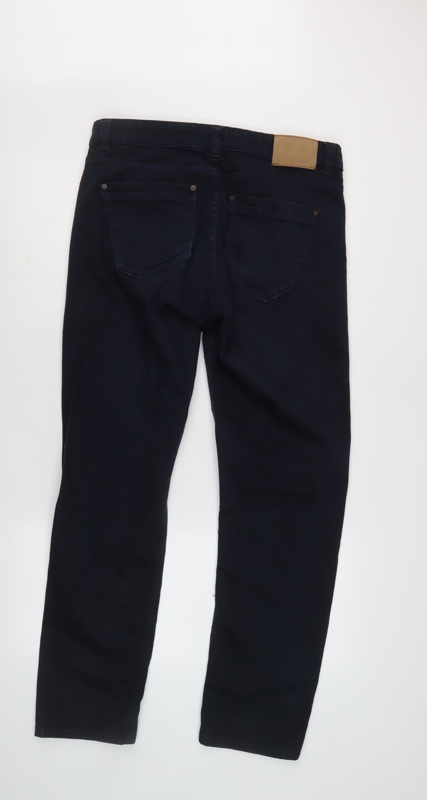 Mishmash Men's Slim Black Jeans 33W 34L Stylish Design