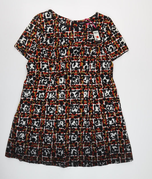 Simply Be Women Multicoloured A-Line Dress Size 16