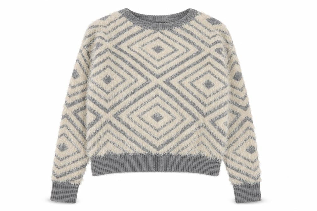 New Look Women's Grey Pullover Jumper Size 8