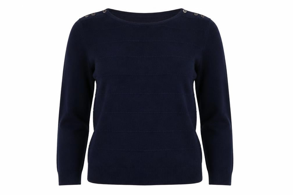Maine New England Women's Black Pullover Jumper Size 10