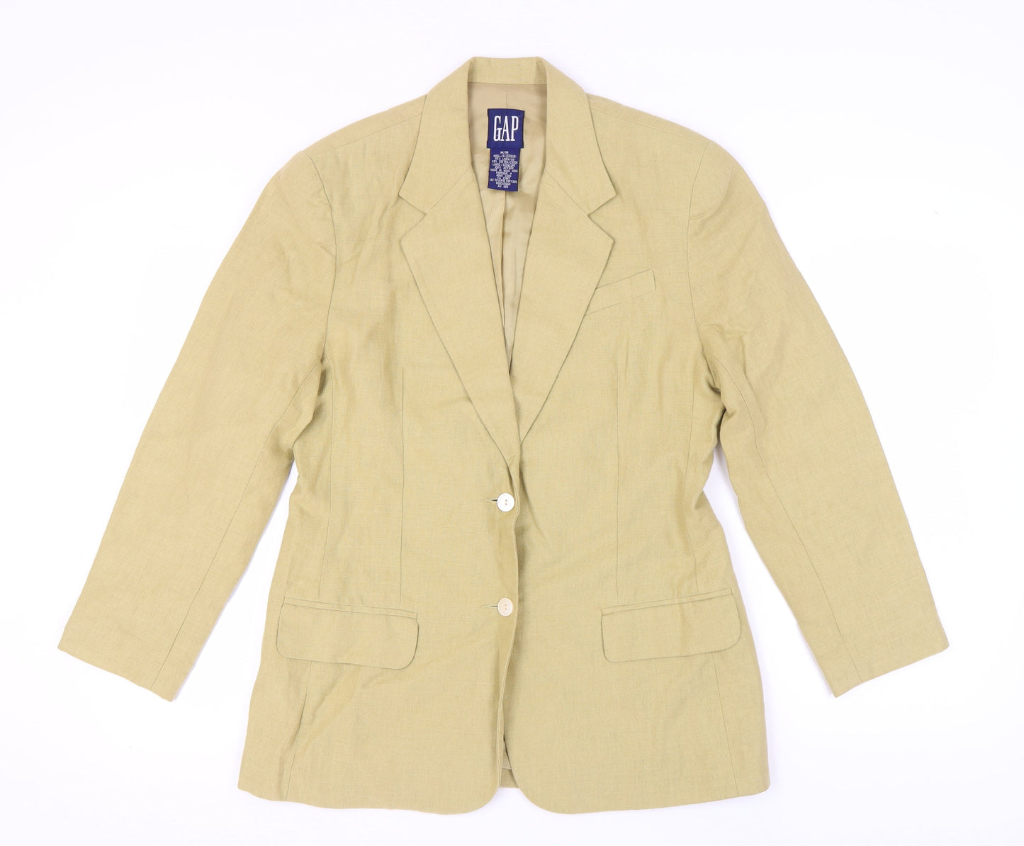 GAP Women's Beige Blazer M Regular Casual