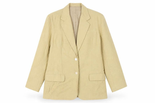 GAP Women's Beige Blazer M Regular Casual