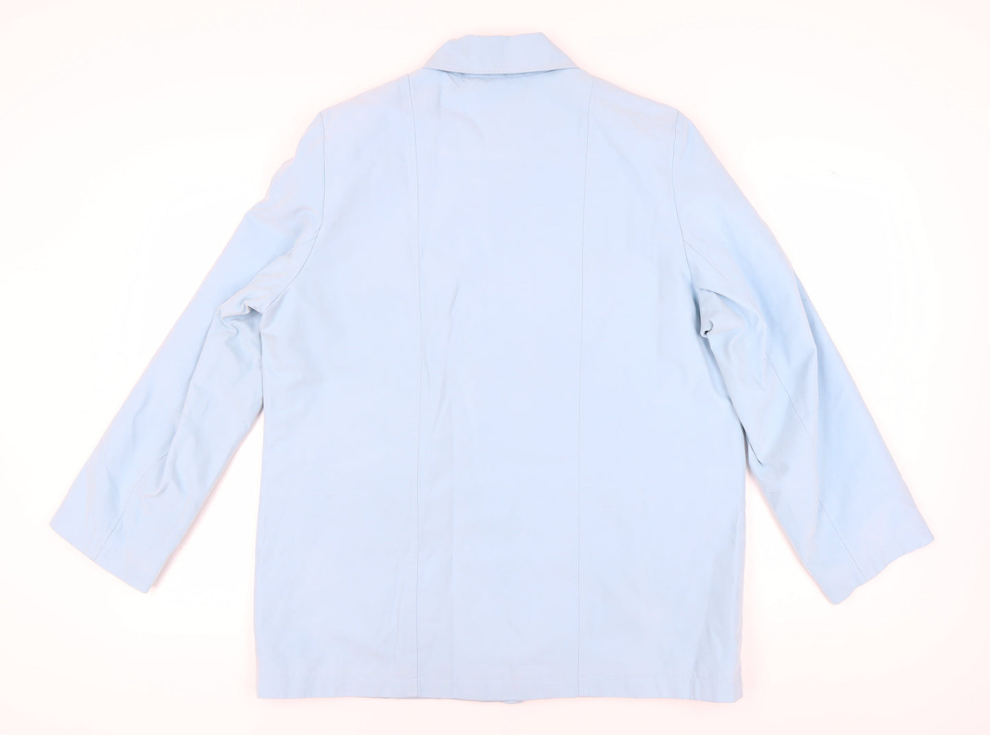 Eleganzé Women's Blue Button-Up Coat Size 18