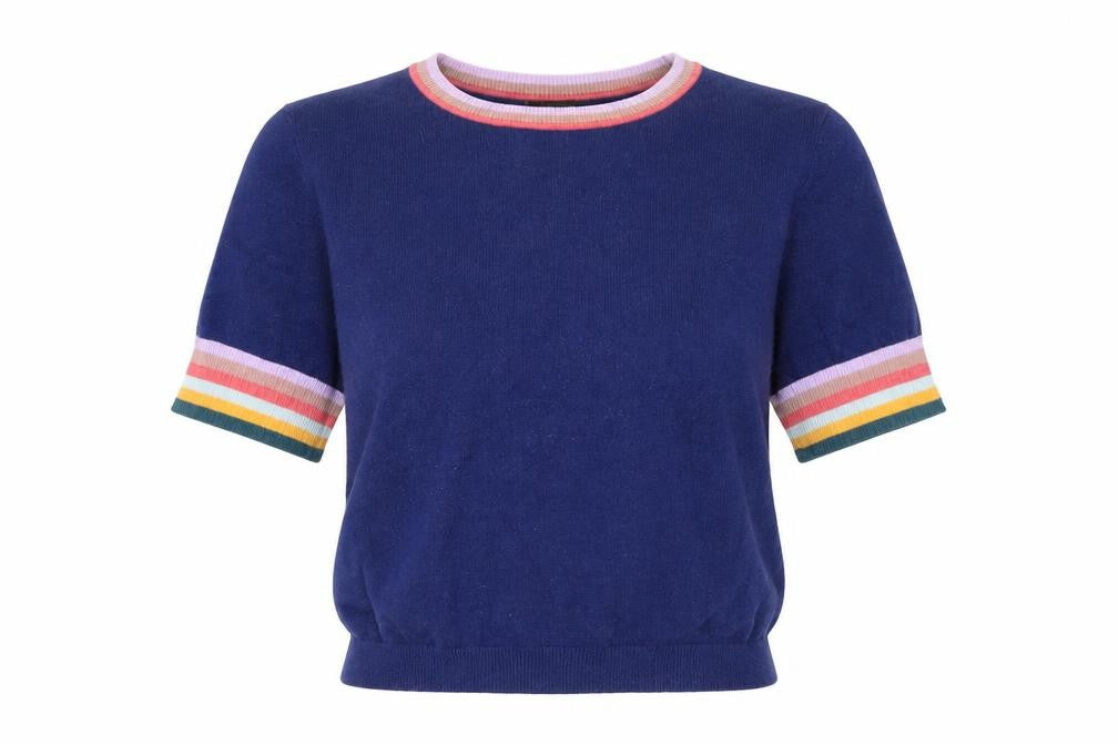 Forever 21 Women's Blue Pullover Jumper Size M