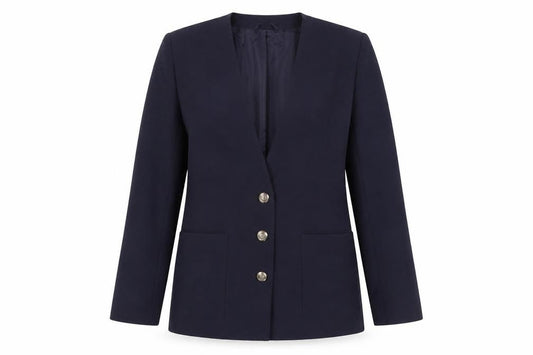 C&A Women's Blue Suit Jacket Size 14 - Elegant Blazer