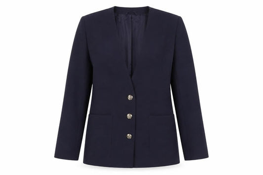 C&A Women's Blue Suit Jacket Size 14 - Elegant Blazer
